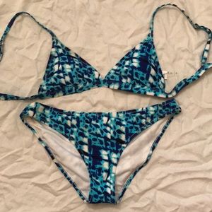 Ocean blue bikini set
